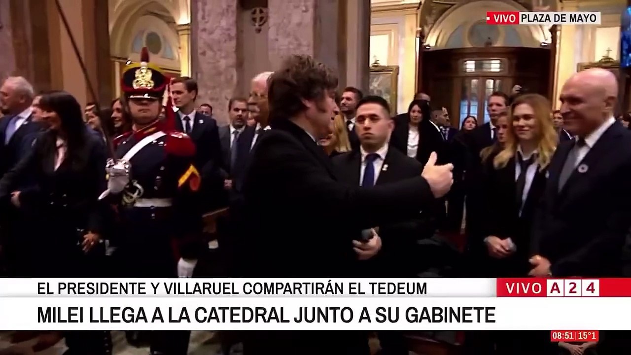 milei no saluda a jorge macri