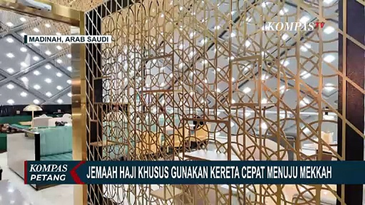 Perjalanan Jemaah Haji Khusus Naik Kereta Cepat Haramain menuju Makkah