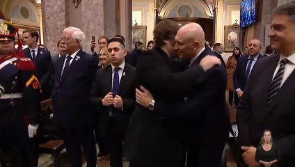 Milei le negó el saludo a Jorge Macri y Victoria Villarruel