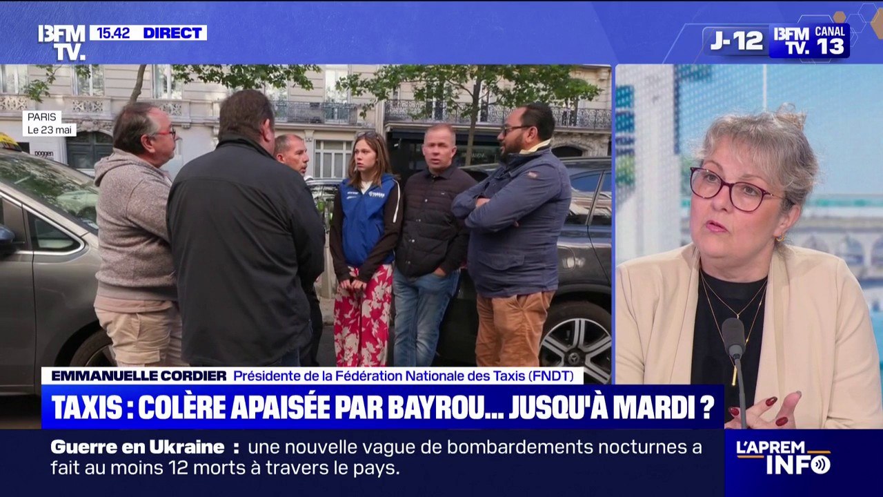 Taxis: "On fait comment pour payer nos salariés ?", déclare Emmanuelle Cordier, présidente de la Fédération nationale des taxis