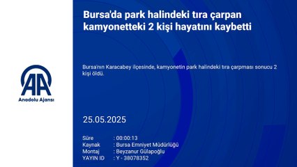 Bursa\'da 2 kişinin hayatını kaybettiği kaza kamerada!