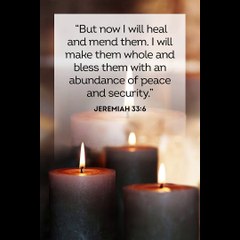 "God’s Promise of Healing: Peace, Wholeness, and Security Await You" (Jeremiah 33:6)
