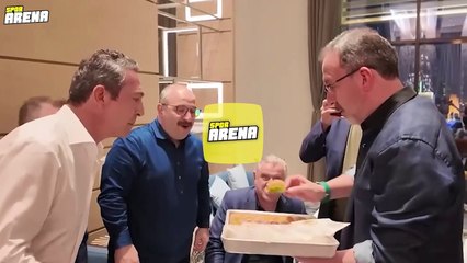 Varank ve Kasapoğlu'ndan Fenerbahçe Başkanı Ali Koç’a baklava ikramı