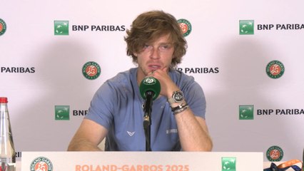 Roland-Garros 2025 - Andrey Rublev : "It feels great to be back in Paris"