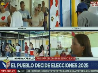 Candidata Carrillo felicita al pueblo del estado Sucre por su activa participación en estos comicios