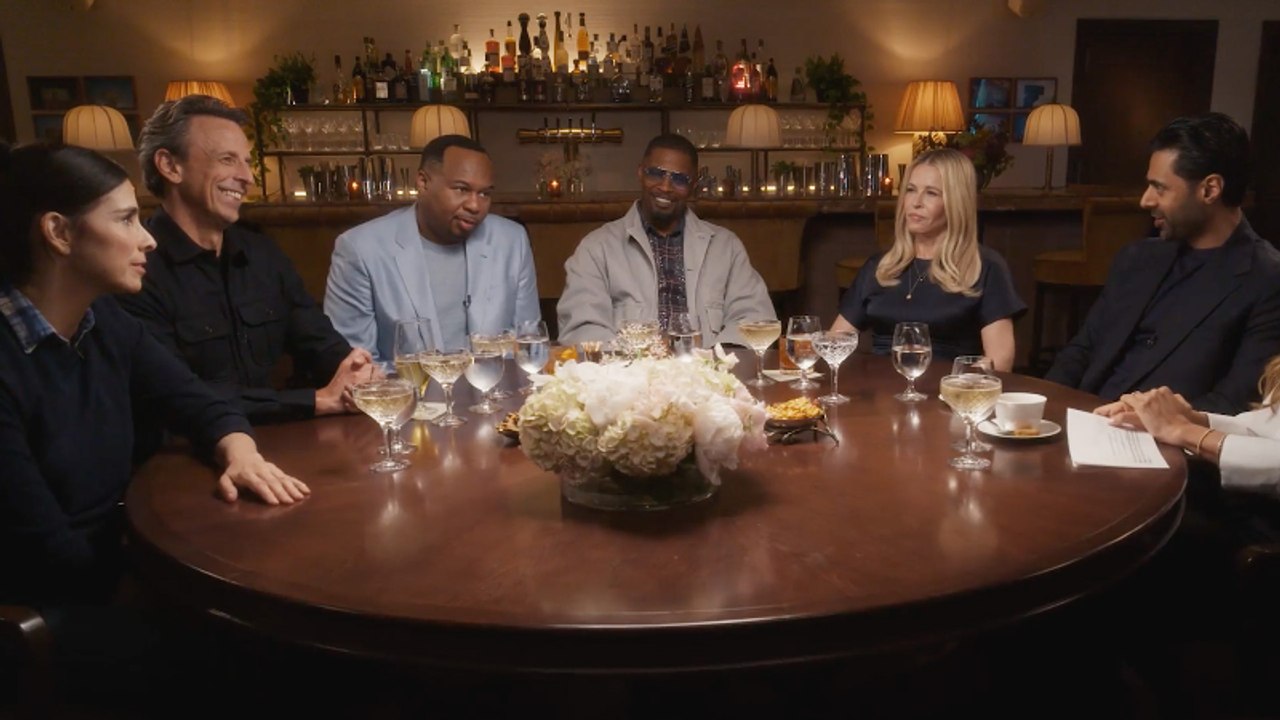 Chelsea Handler, Hasan Minhaj, Jamie Foxx, Roy Wood Jr., Sarah Silverman and Seth Meyers at the THR Stand-Up Comedy Roundtable | Off Script With The Hollywood Reporter