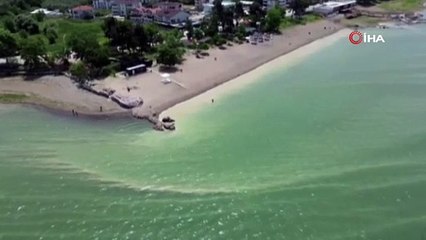 İznik Gölü'nde endişelendiren görüntü