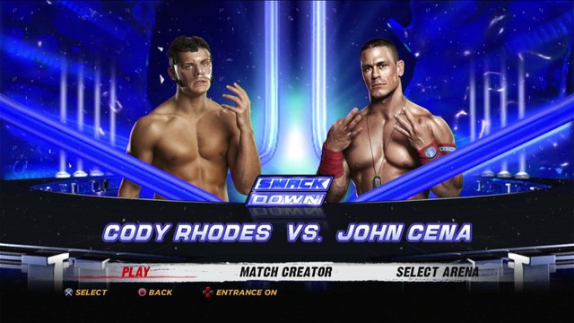 WWE '12 - Cody Rhodes vs. John Cena