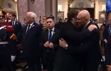 Javier Milei evitó saludar a su vicepresidenta, Victoria Villarruel, y a Jorge Macri.