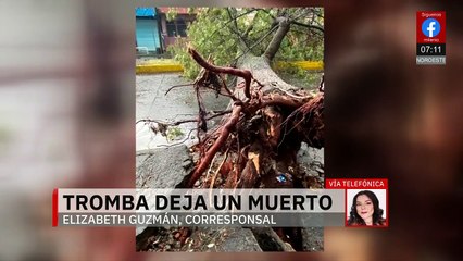 El paso de una tromba por Michoacán deja a un hombre sin vida