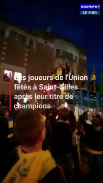 Les joueurs de l'Union fêtés à Saint-Gilles après leur titre de champions