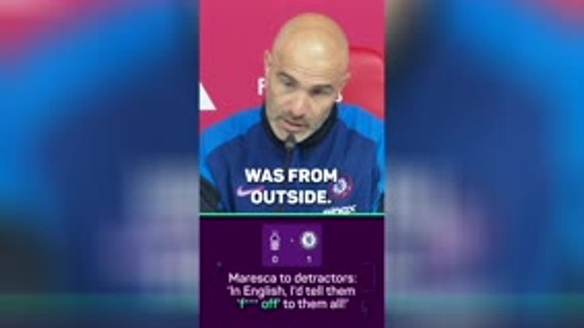 Maresca drops F bomb after Chelsea secure Champions League football