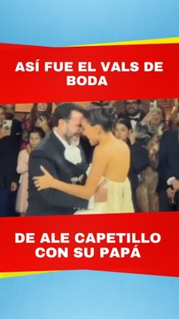 Eduardo Capetillo y Ale Capetillo brillan en el vals de boda