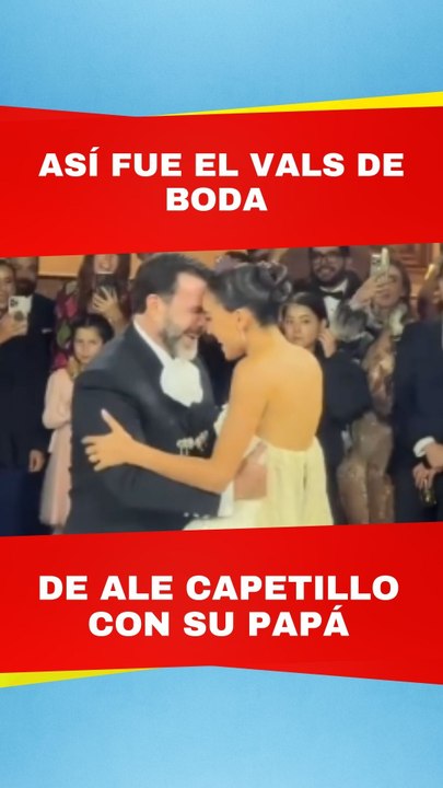 Eduardo Capetillo y Ale Capetillo brillan en el vals de boda
