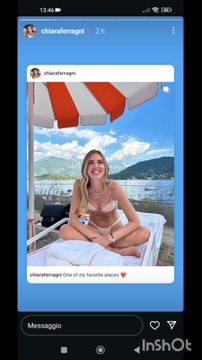 chiara Ferragni oggi relax