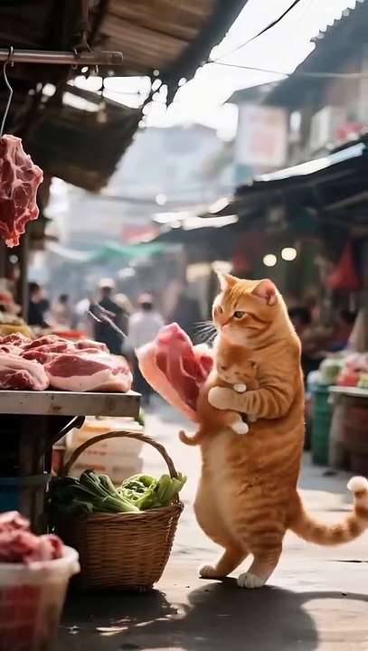 Today the cat mad delish meat ball Joy of life with different kinds of videos