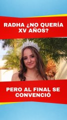 Radha se decidió por sus XV años, así planeó su fiesta