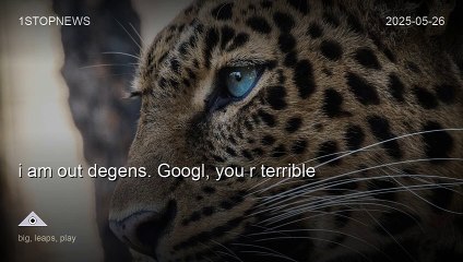 i am out degens. Googl, you r terrible