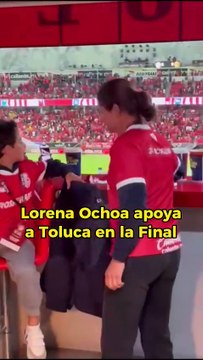 La exgolfista mexicana Lorena Ochoa está presente en el Nemesio Diez alentando a Toluca.