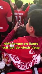 SI TE LO EXPLICO NO LO ENTENDERÍAS Este pequeño aficionado del Toluca rompió en llanto luego del segundo gol de toluca. ¡Va a ver a su equipo campeón!