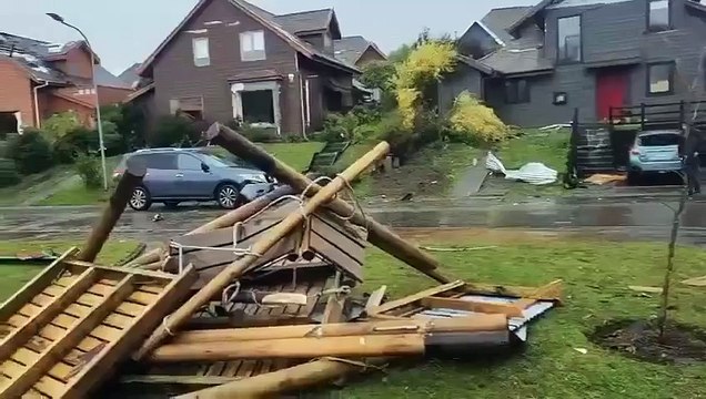 Tornado en Puerto Varas: más de 250 viviendas afectadas, ocho personas lesionadas y alerta roja vigente