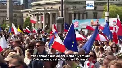 Polen: Unterstützermärsche für Trzaskowski und Nawrocki