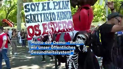 Madrid: Zehntausende demonstrieren gegen Privatisierungen im Gesundheitswesen