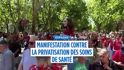 Manifestation massive à Madrid contre la privatisation du système de santé publique