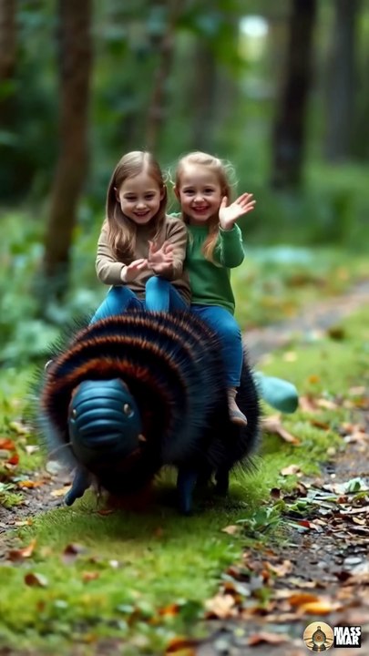 Two Little Girls Ride a Giant Bug in tinyora #games  #animation #shorts