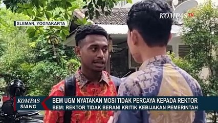 Ini Alasan BEM UGM Layangkan Mosi Tidak Percaya pada Rektornya