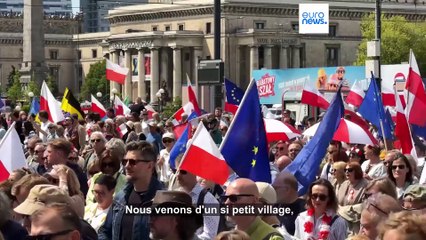Pologne : marches de soutien aux deux candidats à une semaine du second tour la présidentielle