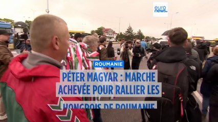 Péter Magyar achève sa marche en Roumanie et appelle à une Hongrie apaisée