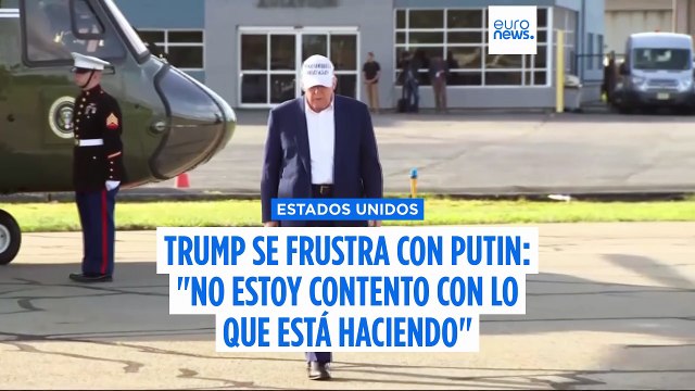 Trump se frustra con Putin: No estoy contento con lo que está haciendo en Ucrania