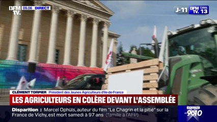 Colère des agriculteurs: le convoi de tracteurs est arrivé devant l'Assemblée nationale