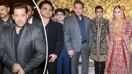 Salman Khan Arrives At  A Wedding In Mumbai With Full Security & Swag | Ayaz Weds Zeba | Dabangg