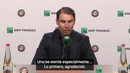 La frase más emotiva de Rafa Nadal tras el homenaje en Roland Garros