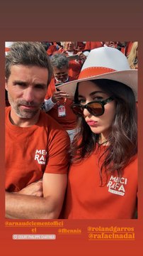 Nolwenn Leroy et Arnaud Clément à Roland-Garros dimanche 25 mai