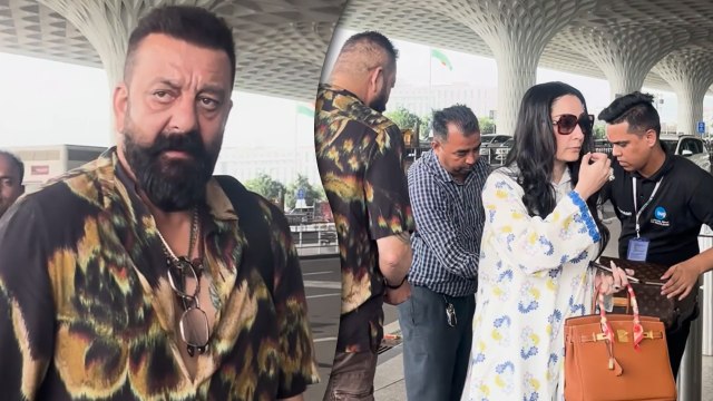 Star Couple: Sanju Baba Aka Sanjay Dutt Clicked With Wifey Maanayata Dutt | Mumbai Airport