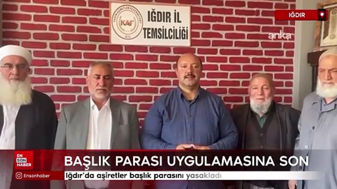 Iğdır'da aşiretler başlık parasını yasakladı