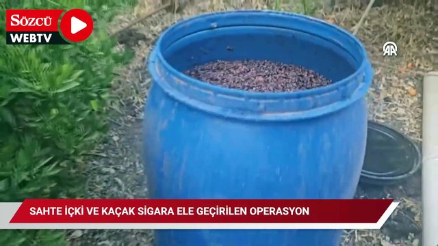 Sahte içki ve kaçak sigara ele geçirilen operasyonda 3 zanlı yakalandı