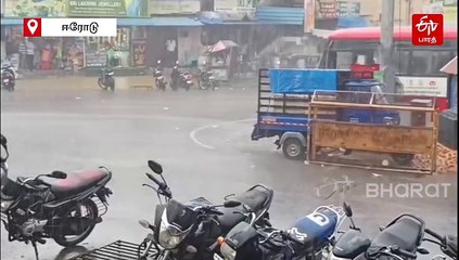 ஈரோட்டில் வெளுத்து வாங்கிய மழை! அரசுப் பேருந்தில் நனைந்தபடி சென்ற பயணிகள்!