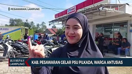 Kab. Pesawaran Gelar PSU Pilkada, Warga Antusias