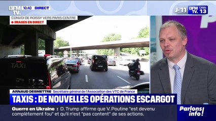 "On souhaite accompagner les taxis sur cette action": Arnaud Desmettre (association des VTC de France) apporte son soutien à la mobilisation des taxis