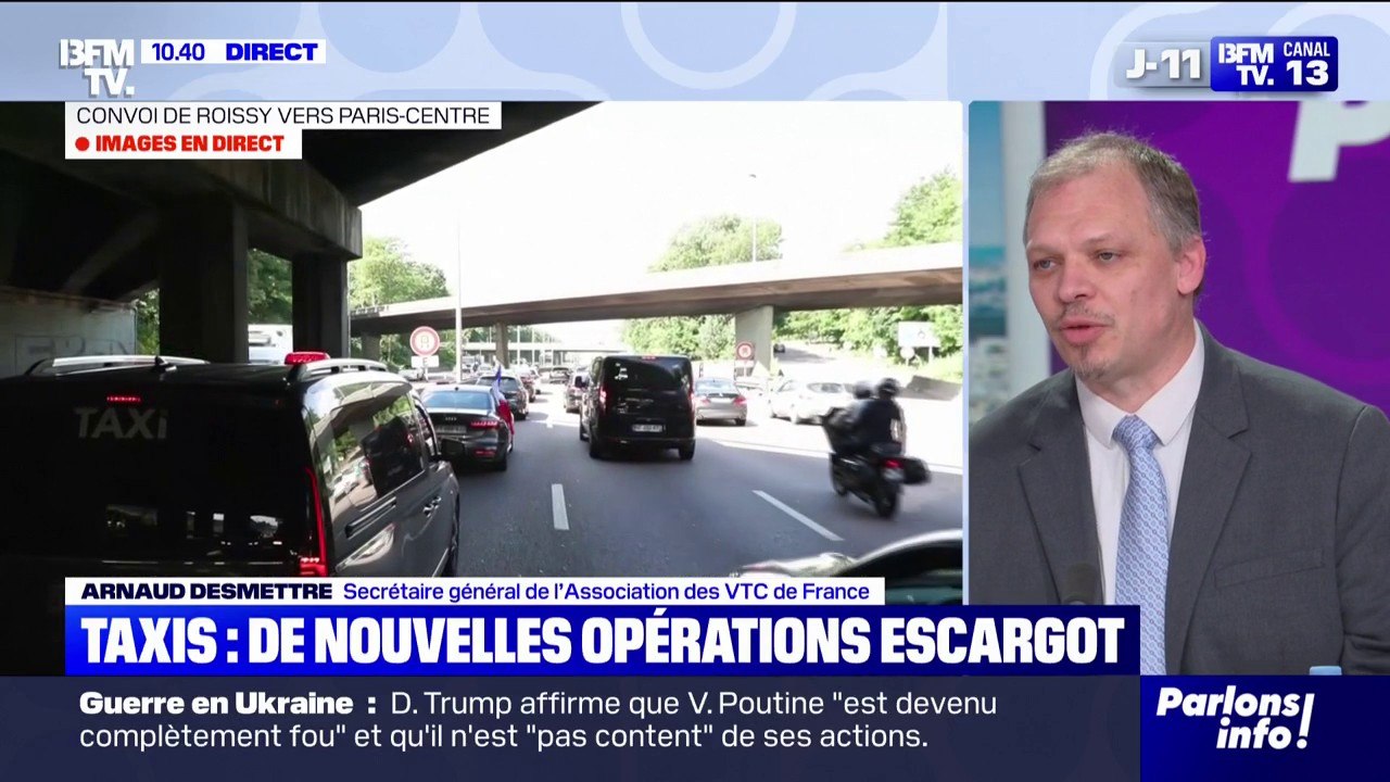 "On souhaite accompagner les taxis sur cette action": Arnaud Desmettre (association des VTC de France) apporte son soutien à la mobilisation des taxis