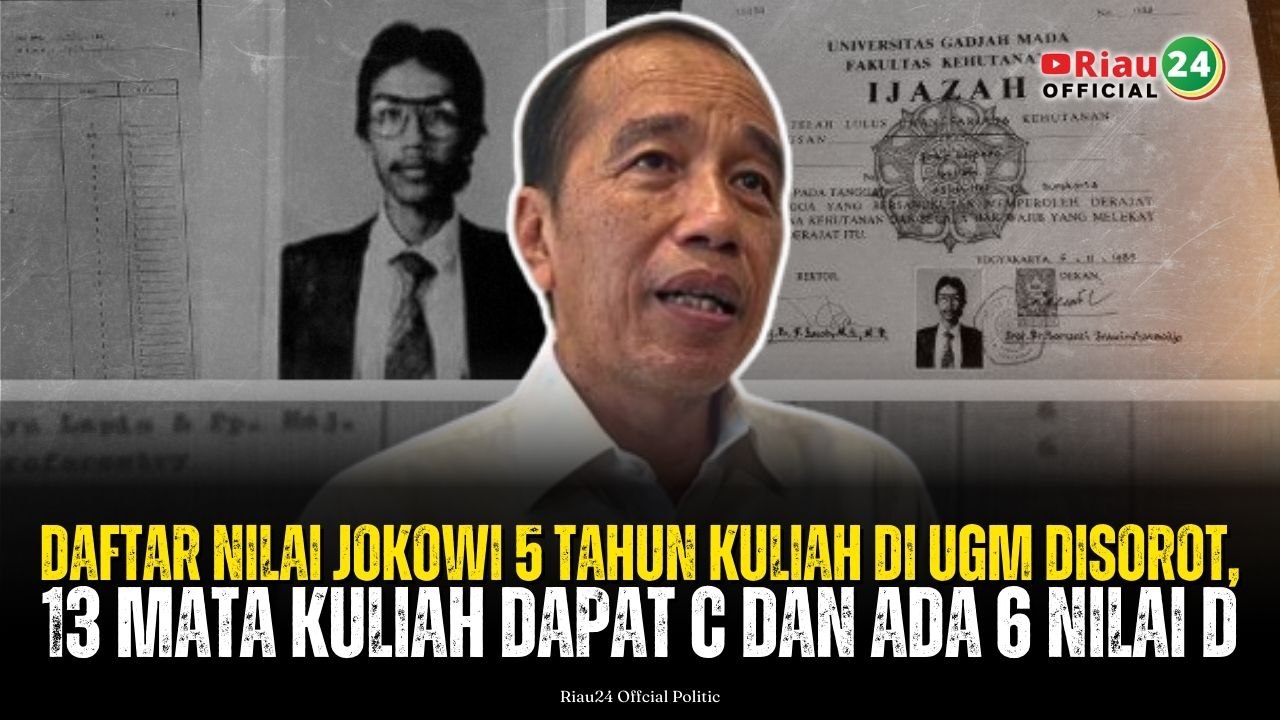 Daftar Nilai Jokowi 5 Tahun Kuliah di UGM Disorot, 13 Mata Kuliah Dapat C dan Ada 6 Nilai D