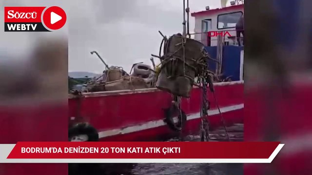 Bodrum'da denizden 20 ton katı atık çıktı