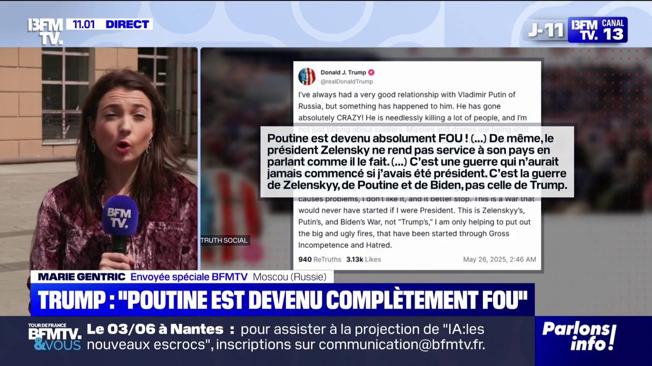 "Poutine est devenu complétement fou": la réact...