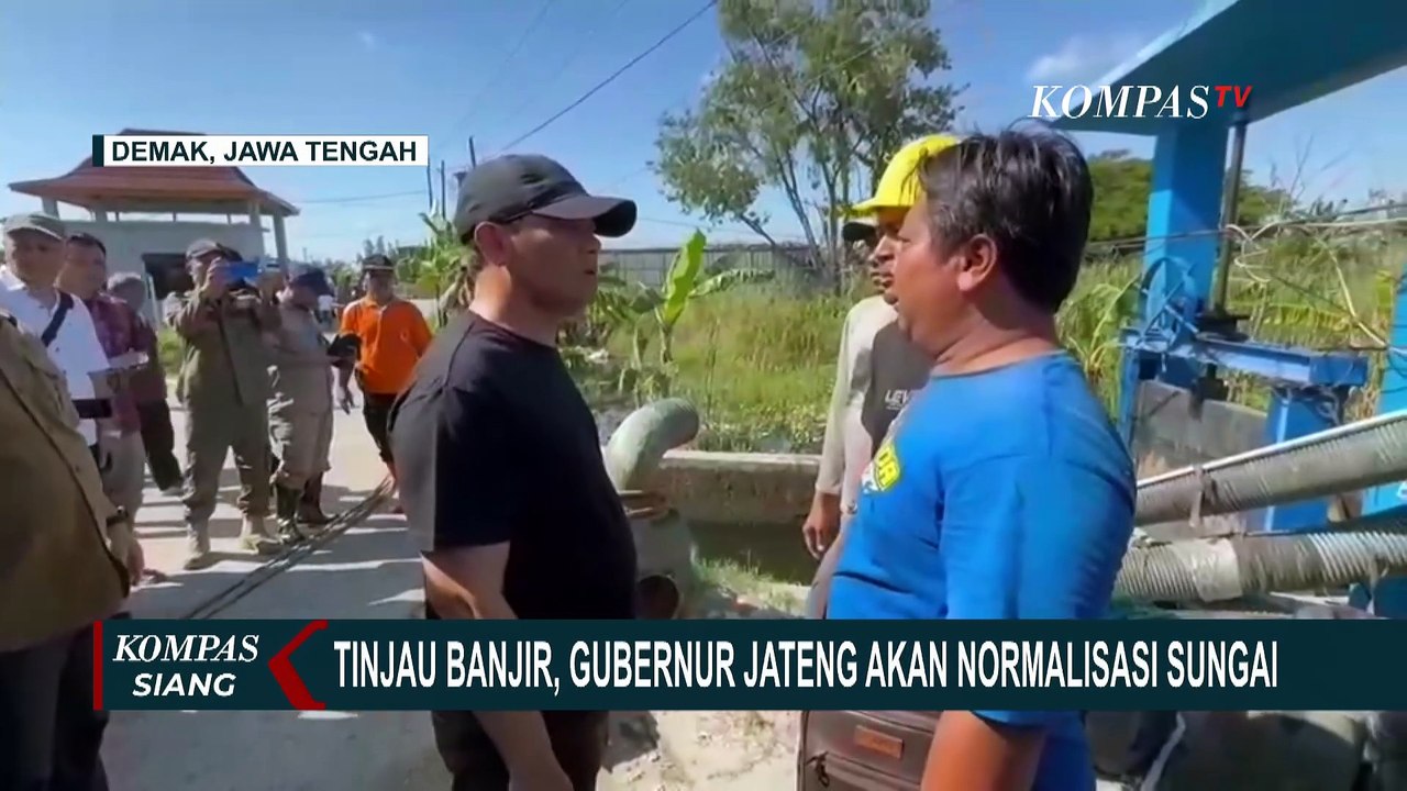 Ahmad Luthfi Tinjau Banjir di Demak, Normalisasi Sungai dan Giant Sea Wall Jadi Solusi