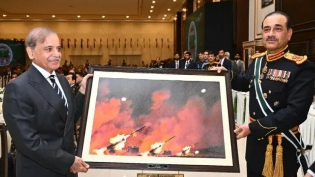Asim Munir gifts pic of Chinese drill to Pak PM Shehbaz Sharif as strike on India