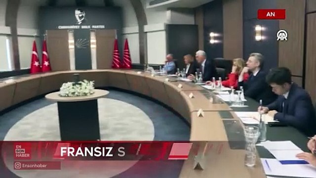 CHP Genel Başkanı Özgür Özel, Fransız senatörleri kabul etti